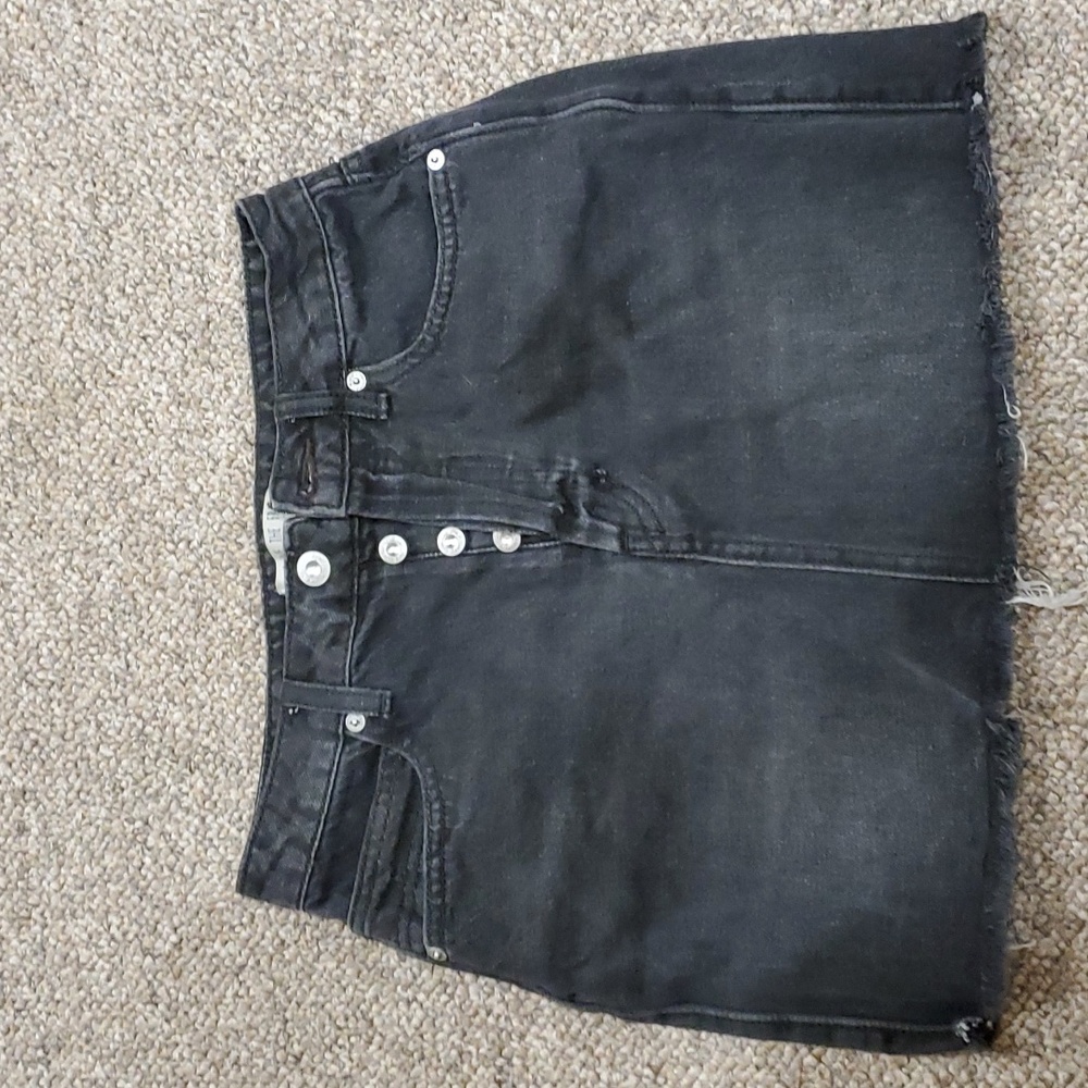 We The Free Distressed Denim Skirt Size 25 EUC